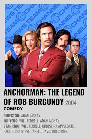 Anchorman The Legend Of Ron Burgundy Minimalist Movie Poster Movie Posters Ron Burgundy Minimalist Movie Poster