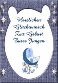 Glückwünsche Zur Geburt Eines Jungen
