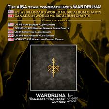 Wardruna Debut At 1 On Us Canada World Music Charts