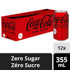 Zero Sugar 355mL Cans, 12 Pack  Coca-Cola