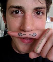 Image result for mustache tattoo