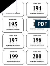 Software antrian free and open source, andal untuk mengelola antrian pelanggan, mengurangi. Nomor Antrian Pdf