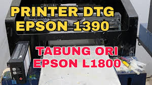 Direct to garment printing,digital textile printing. Cara Pasang Tabung Infus Ori Epson L1800 Ke Printer Dtg 1390 Eprinterstore Videos