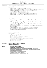 In case you are a fresher or are applying for an internship, then go for an objective section. Automotive Engineer Resume Samples Velvet Jobs