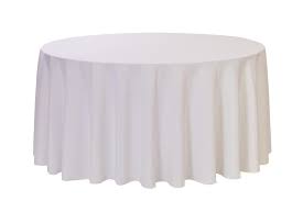 108 Inch Polyester Round Tablecloth White White Table Cloth White Round Tablecloths Table Cloth