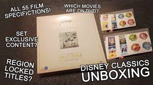 Unboxing Disney Classics 1937 2018 Complete Movie Collection Blu Ray Box Set Youtube It's the sequel to 2018's angela's. unboxing disney classics 1937 2018 complete movie collection blu ray box set