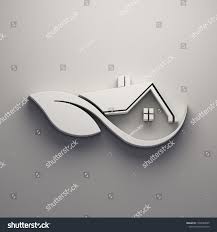Eco Friendly White House Logo 3d Render Illustration Logo Blue Icon Symbol Design Illustration Hom Home Logo House Decor Modern Home Exterior Makeover
