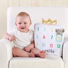 My First Milestone Baby Age Decorative Pillow Baby Aspen Baby Aspen Gifts
