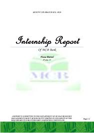 Mcb Internship Report