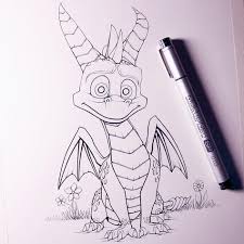 Work In Progress For Tomorrow S Fan Art Friday Video Spyro Spyroreignitedtrilogy Drawing Art Pencil Drawings Drawings