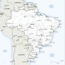 Vector Map Of Brazil Political One Stop Map Map Map Vector Political Map
