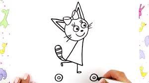 He collects puzzles, reads riddles, can. How To Draw A Cat From Kid E Cats Coloring Book Art For Kids Coloring Page Youtube