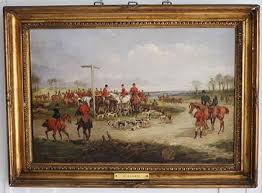 Henry Thomas Alken (british, 1785 - 1851) Gathering For The Hunt, Oil On Canvas Auction