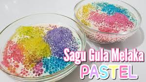 Resep ongol ongol gula merah bahan : Sagu Gula Melaka Warna Pastel Youtube