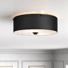 Kelly Clarkson Home Julie 2 Light 12 Unique Statement Drum Flush Mount Reviews Wayfair