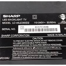 Sharp copier spare parts kf953 qpwbxf953wjn1 main board sharp easy spare parts agriculture and printer parts grade a 5 for sharp ar. Sharp Lc 40le360d2 Led Tv Spare Part Shopee Malaysia