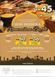 It is the time when muslims break fast at sunset. Ramadhan Buffet Plaza Grand Hotel Kl Malaysian Foodie
