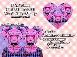 Pngtuber Pink Slime Girl Ready-to-use Instant Download for - Etsy