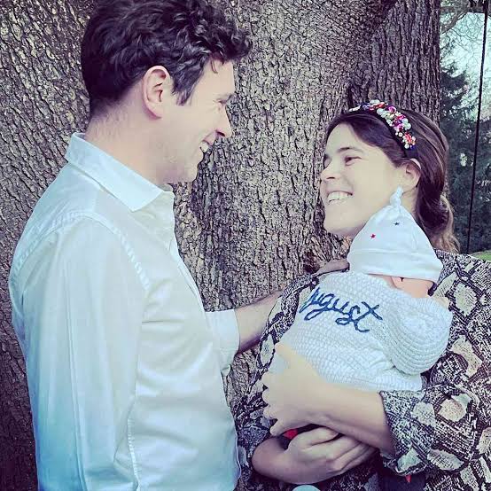 Princess Eugenie New Photos of Baby August in Monogrammed Sweater