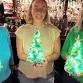 Christmas Sea Glass Tree Craft at St. Lad's Club event in Lorain, OH