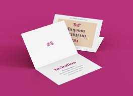Free A7 Bi Fold Greeting Invitation Card Mockup Psd Set For Card Folding Templates Free Great Sample Te In 2020 Invitation Mockup Card Template Invitation Template