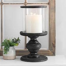 Check spelling or type a new query. Black Wood And Clear Glass Pedestal Hurricane Kirklands