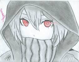 Black And White Pencil Drawings Easy Red Eyes Black And White Pencil Sketch How To Draw Anime Body In 2020 Drawing Anime Bodies Drawings Anime