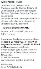 De ce fait, les avis de décès sont une mine d'informations précieuses pour les chercheurs en généalogie. Necrologie Maison Peschet Pompes Funebres Marbrerie