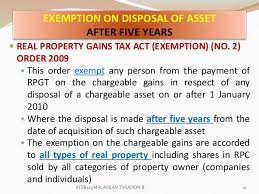 It is proposed that the above transactions shall only be regarded as no gain and no loss position if the disposer is a citizen. Chapter 9