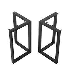 Industrial cast iron table legs base antique vintage desk island bar counter. Buy Black Cast Iron Coffee Table Legs Metal Furniture Legs 2 Pcs H28 Xw24 Industrial Dining Table Legs Rustic Duty Square Tube Desk Legs Metal Legs For Diy Coffee Table Furniture Bench Online In Turkey B07xlcmk3d