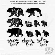Download Bear Svg Bear Svg Bundle Mama Bear Svg Papa Bear Svg With Etsy Mama Bear Tattoos Bear Tattoos Baby Bear Tattoo
