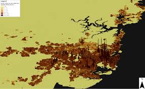 Population Density Of Sydney New South Wales Map Australia Map New South Wales