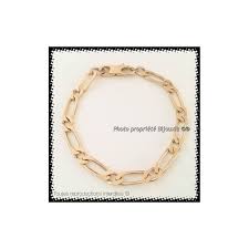 Bracelet homme can be studded with gemstones, diamonds, or quirky charms. Bracelet Maille Figaro 6mm X 23cm Plaque Or 18 Carats Bijoux Homme