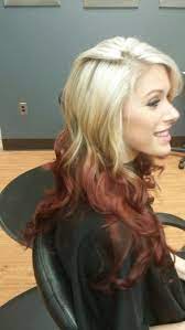 Reverse Ombre Bleach Blonde Fading Gradually Into A Red Tone I Love How Drastic The Contrast Is On My Hair Hair Hair Beauty Hair Styles