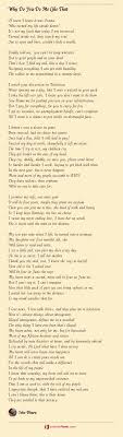 I got a story about d.c. Why Do You Do Me Like That Poem By Seke Bharu