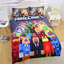 Minecraft Kinder Bettwasche Bedding Set Gunstig Kinderbett Decorar Habitacion Ninos Dormitorio De Los Ninos Dormitorio De Gamer