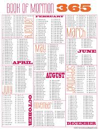 365 day book of mormon reading schedule free printable