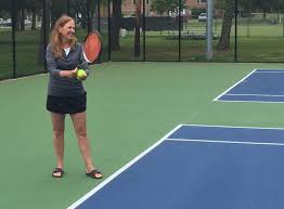 Tennis classes including beginning, advanced beginning, low intermediate, intermediate, advanced and even opportunities for play only. Florham Park Namesakes Family Celebrate Refurbished Tennis Courts Florham Park Eagle News Newjerseyhills Com