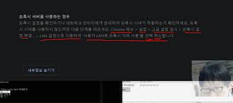 ping으로 네트웍은 되는데 브라우져가 인터넷이 안될때 문제 해결