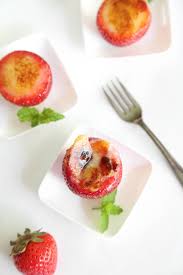 Creme Brulee Filled Strawberries Epicure Recipes Strawberry Filling Food