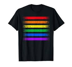 amazon com lgbt flag rainbow shirt lgbt pride awareness t