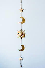 Radiant sun metal wall decor (set of 2) the easiest way to bring sun all year long into your home and garden is with a fabulous piece of sun decor. Celestial Wall Hanging In 2019 Comfy Spaces Home Decor Diy Home Decor Bedroom Decor