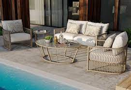 Castelle Avenue Deep Seating Aluminum Lounge Set Outdoor Living Trends Luxury Outdoor Furniture Furniture