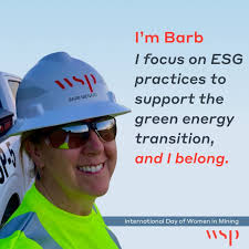 My WSP Mining colleagues and I are celebrating the International Day of  #WomenInMining!
