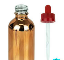 Rose GOLD Chili Extract Bottle with Dropper, 1oz.