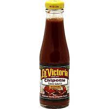 Soft corn tortilla/ onions/ cilantro/ salsa/ choice of filling. La Victoria Chipotle Taco Sauce Medium Medium Salsa Goodwin Sons