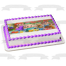 Celebrate your cocomelon birthday party with a personalized printable cupcake topper. Cocomelon Kids Tv Show J J Yoyo Tom Tom Edible Cake Topper Image Abpi A Birthday Place