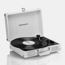 Crosley Cruiser Plus White Sand Turntable with Bluetooth