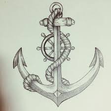 This png image was uploaded on december 1, 2016, 11:58 pm by. Classic Anchor With Ship Wheel Tattoo Design By Lex