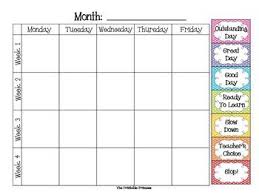 Monthly Behavior Chart For Kindergarten Monthly Behavior